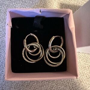 NWOT Pandora Silver Earrings